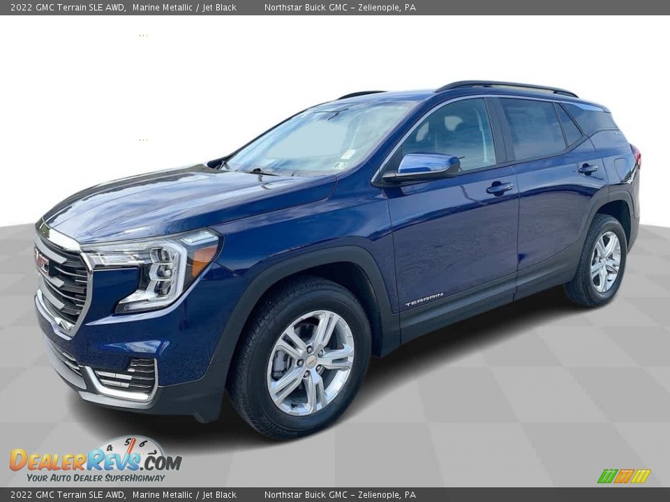 2022 GMC Terrain SLE AWD Marine Metallic / Jet Black Photo #1