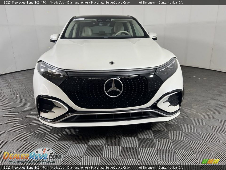 2023 Mercedes-Benz EQS 450+ 4Matic SUV Diamond White / Macchiato Beige/Space Gray Photo #2