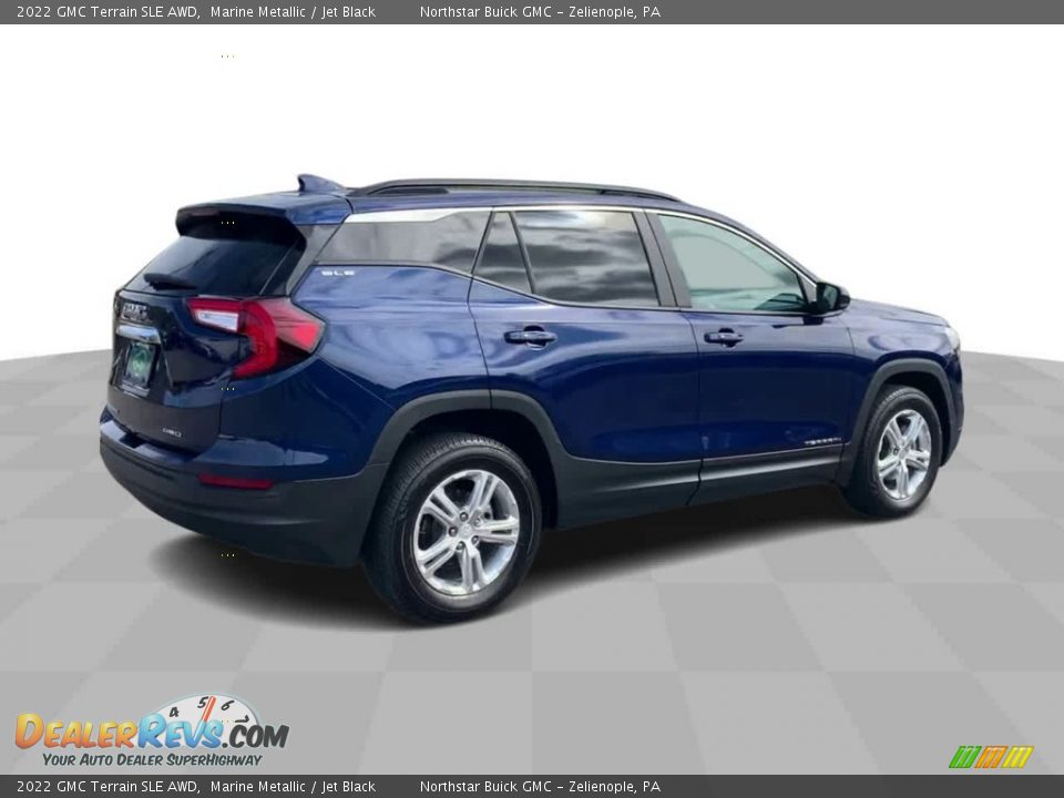 2022 GMC Terrain SLE AWD Marine Metallic / Jet Black Photo #8