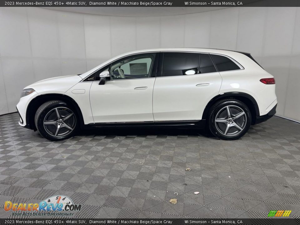 2023 Mercedes-Benz EQS 450+ 4Matic SUV Diamond White / Macchiato Beige/Space Gray Photo #4