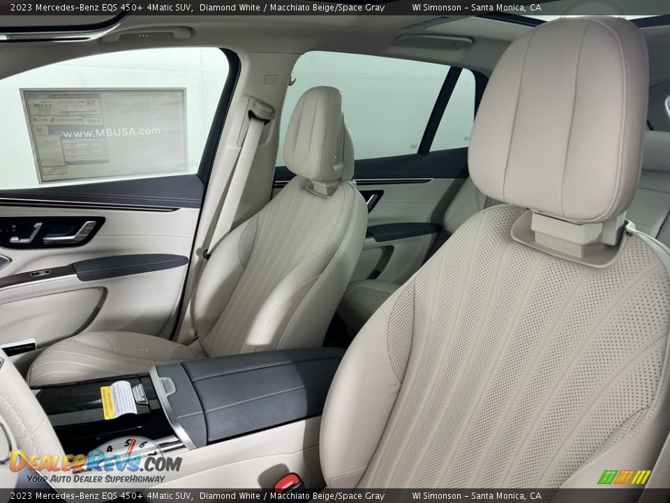 2023 Mercedes-Benz EQS 450+ 4Matic SUV Diamond White / Macchiato Beige/Space Gray Photo #7