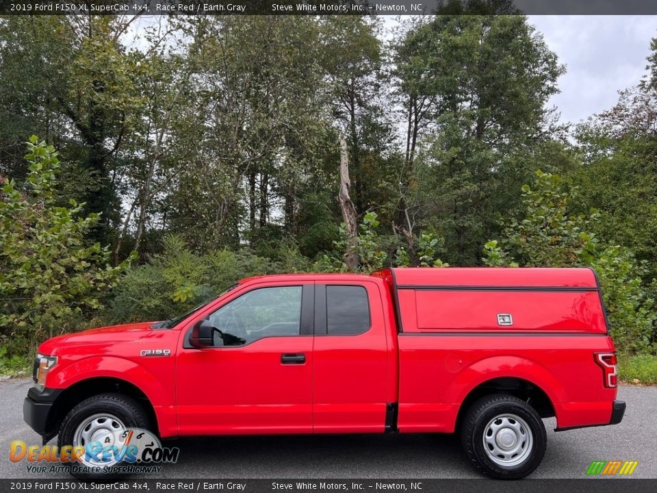 2019 Ford F150 XL SuperCab 4x4 Race Red / Earth Gray Photo #1