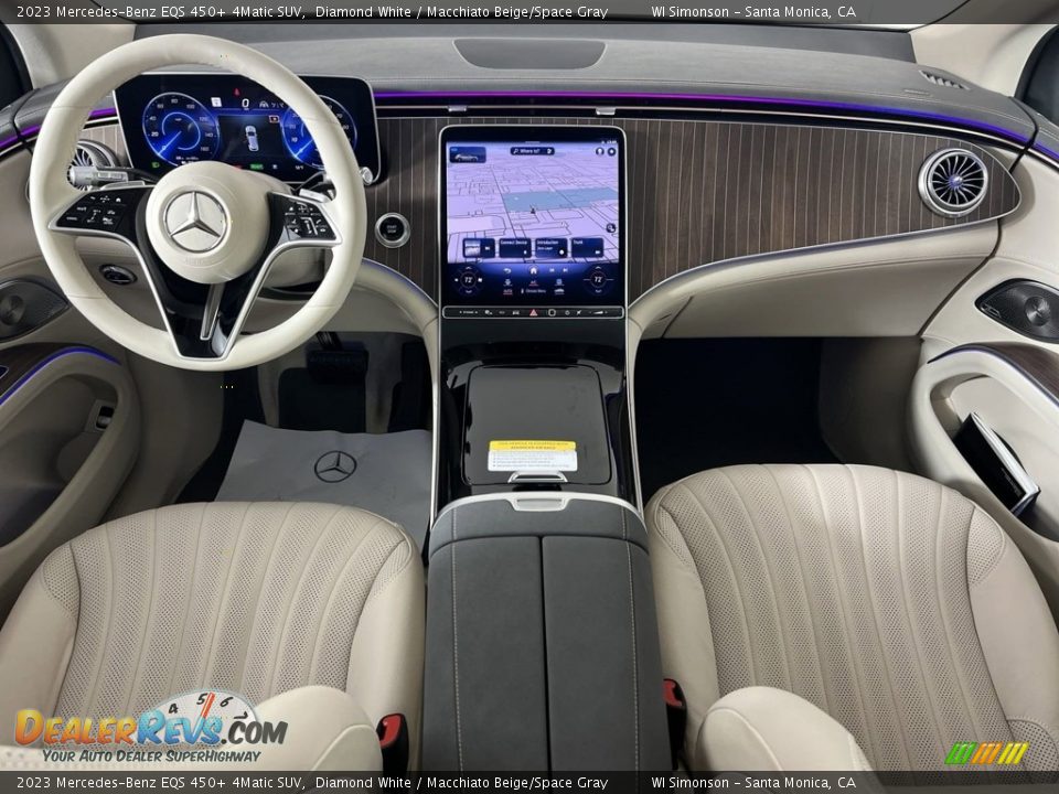 Macchiato Beige/Space Gray Interior - 2023 Mercedes-Benz EQS 450+ 4Matic SUV Photo #16