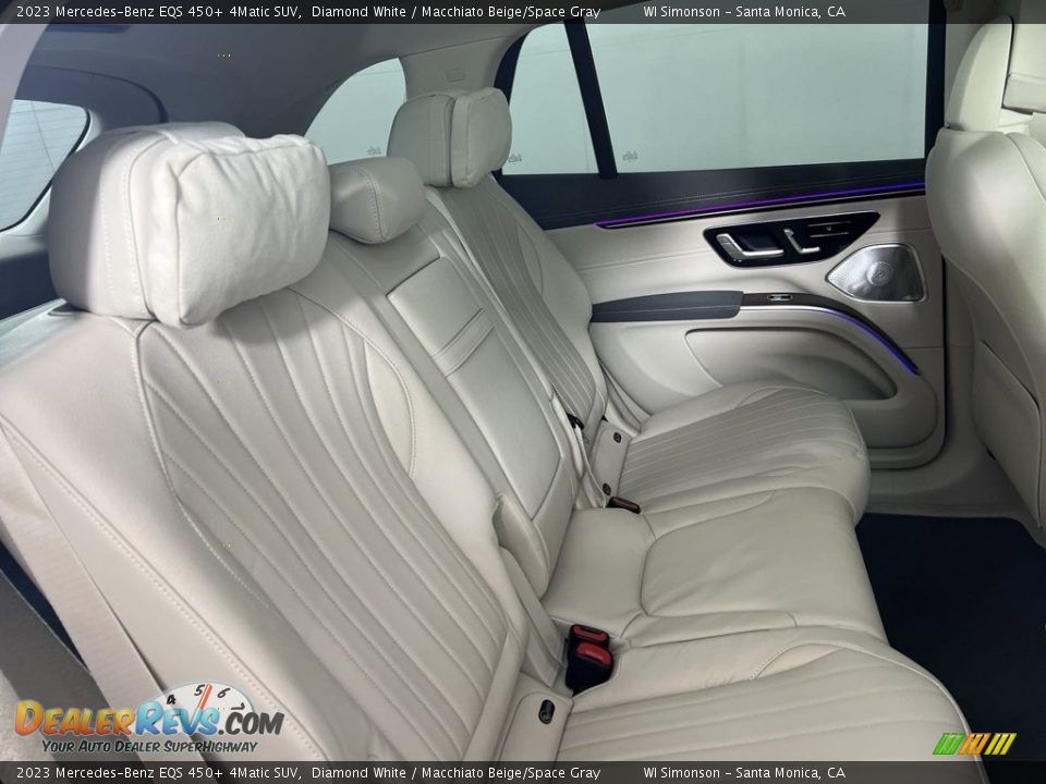 Rear Seat of 2023 Mercedes-Benz EQS 450+ 4Matic SUV Photo #17