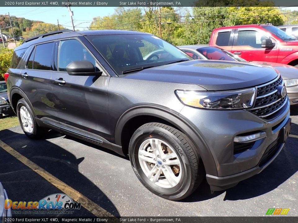 2020 Ford Explorer XLT 4WD Magnetic Metallic / Ebony Photo #4