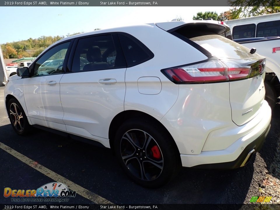 2019 Ford Edge ST AWD White Platinum / Ebony Photo #2