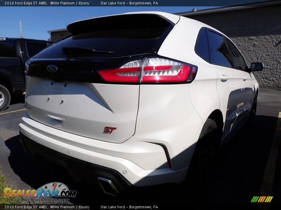 2019 Ford Edge ST AWD White Platinum / Ebony Photo #3