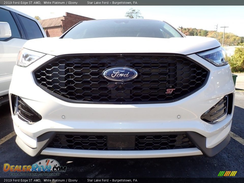 2019 Ford Edge ST AWD White Platinum / Ebony Photo #5