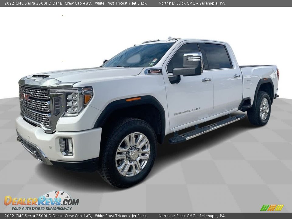 2022 GMC Sierra 2500HD Denali Crew Cab 4WD White Frost Tricoat / Jet Black Photo #1