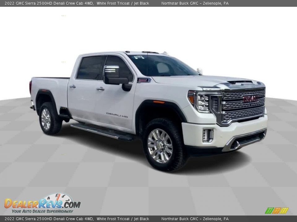 2022 GMC Sierra 2500HD Denali Crew Cab 4WD White Frost Tricoat / Jet Black Photo #2