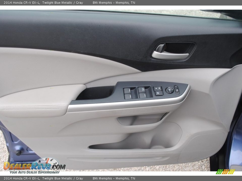2014 Honda CR-V EX-L Twilight Blue Metallic / Gray Photo #10
