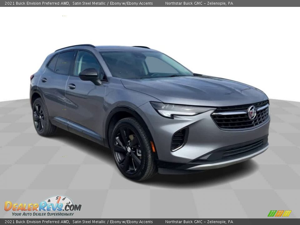 2021 Buick Envision Preferred AWD Satin Steel Metallic / Ebony w/Ebony Accents Photo #2