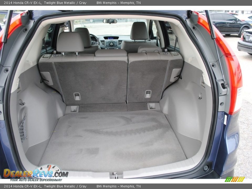 2014 Honda CR-V EX-L Twilight Blue Metallic / Gray Photo #22