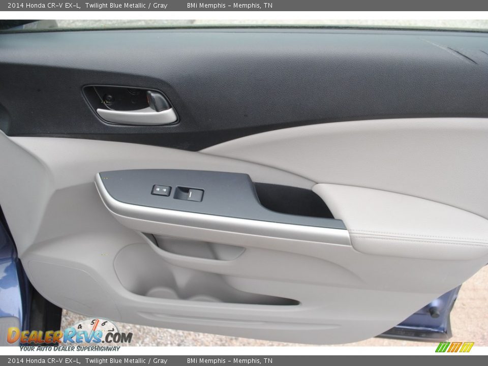 2014 Honda CR-V EX-L Twilight Blue Metallic / Gray Photo #25