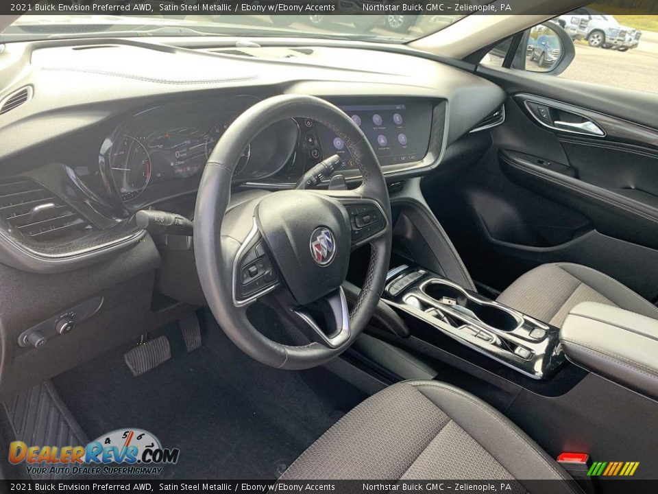 2021 Buick Envision Preferred AWD Satin Steel Metallic / Ebony w/Ebony Accents Photo #10