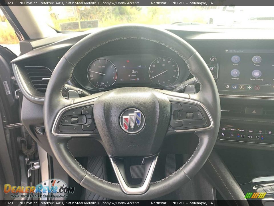 2021 Buick Envision Preferred AWD Satin Steel Metallic / Ebony w/Ebony Accents Photo #11