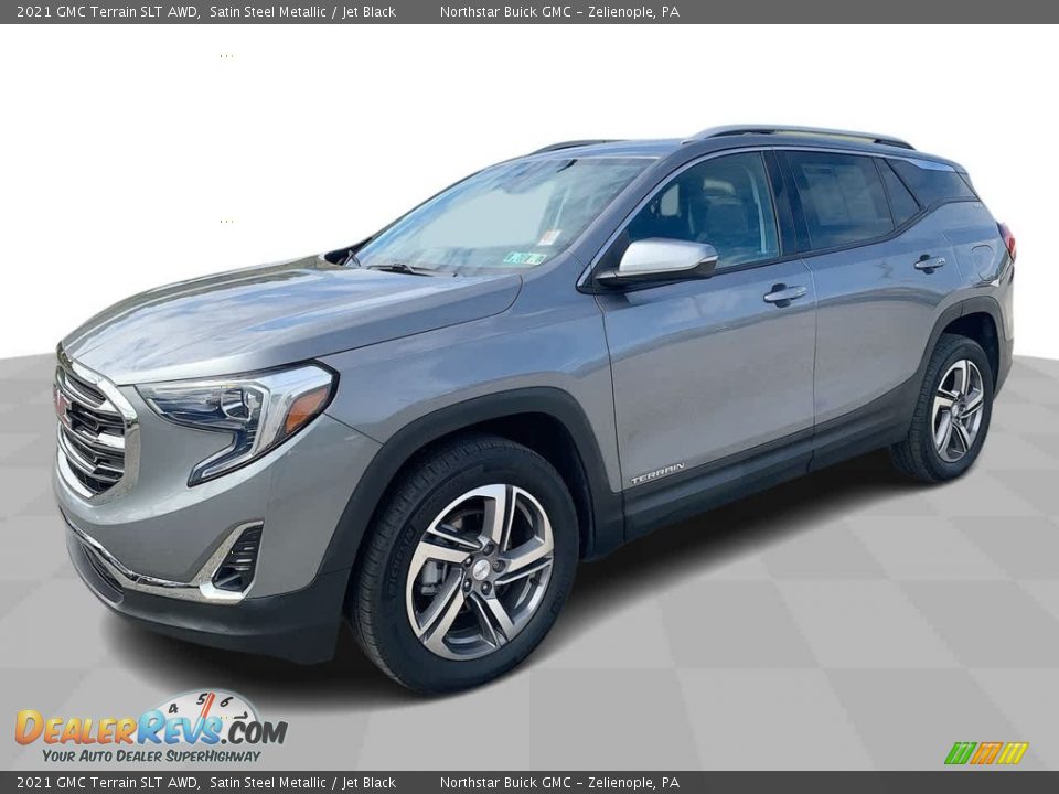 2021 GMC Terrain SLT AWD Satin Steel Metallic / Jet Black Photo #1