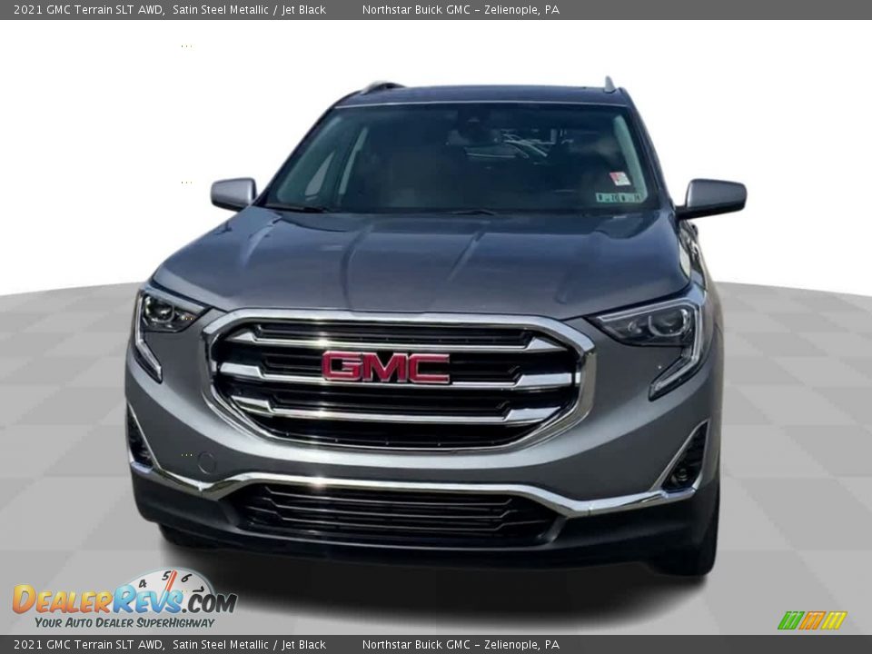 2021 GMC Terrain SLT AWD Satin Steel Metallic / Jet Black Photo #3