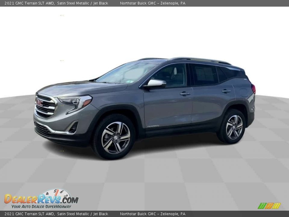 2021 GMC Terrain SLT AWD Satin Steel Metallic / Jet Black Photo #4