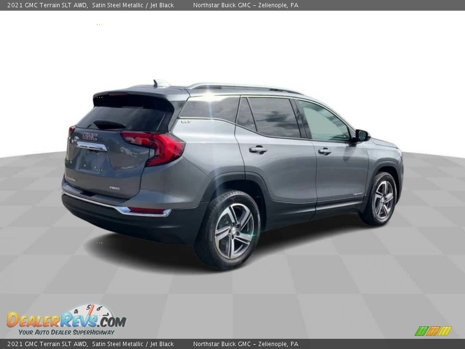 2021 GMC Terrain SLT AWD Satin Steel Metallic / Jet Black Photo #8