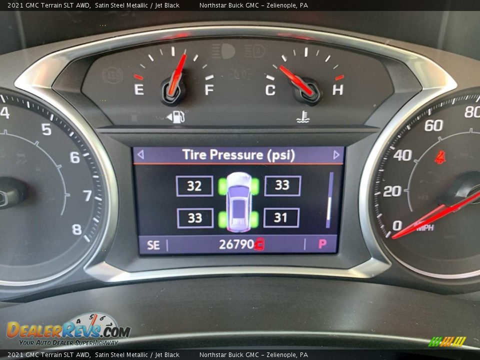 2021 GMC Terrain SLT AWD Satin Steel Metallic / Jet Black Photo #12