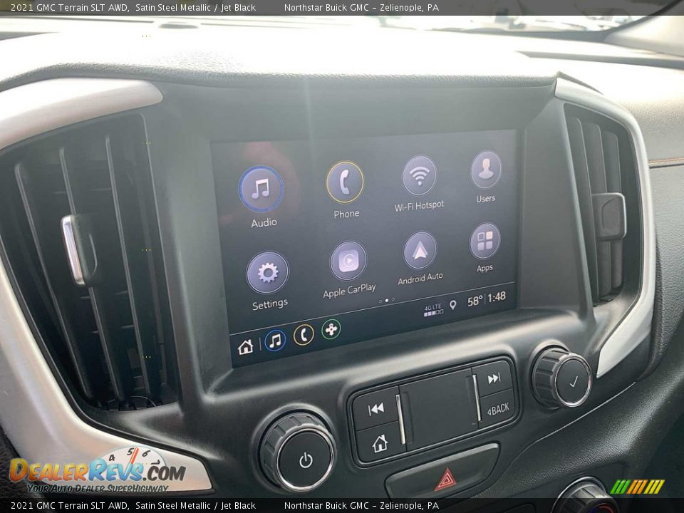 2021 GMC Terrain SLT AWD Satin Steel Metallic / Jet Black Photo #13