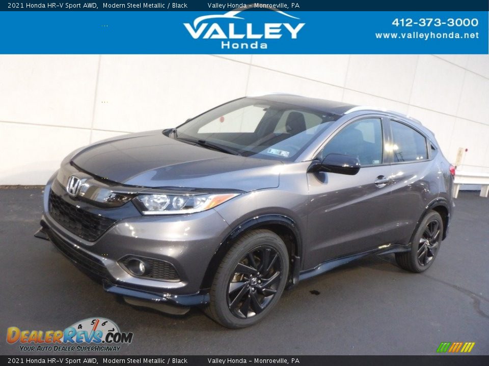 2021 Honda HR-V Sport AWD Modern Steel Metallic / Black Photo #1