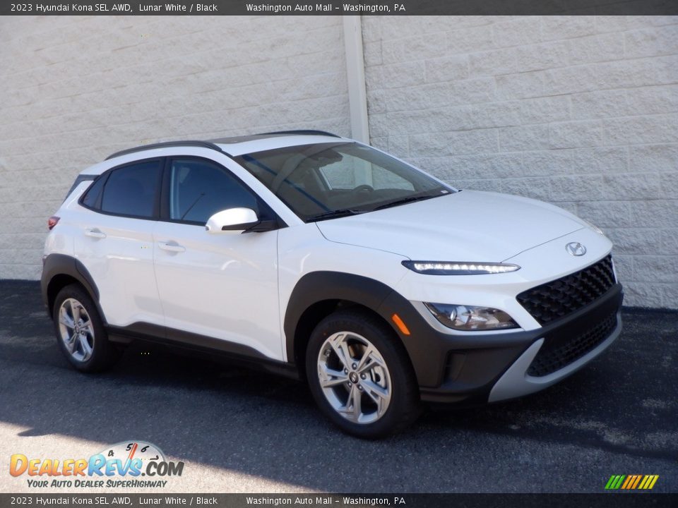 2023 Hyundai Kona SEL AWD Lunar White / Black Photo #1