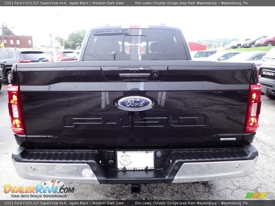 2021 Ford F150 XLT SuperCrew 4x4 Agate Black / Medium Dark Slate Photo #4