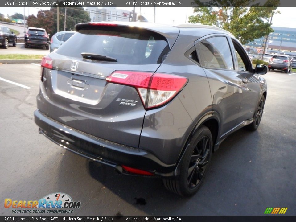 2021 Honda HR-V Sport AWD Modern Steel Metallic / Black Photo #5