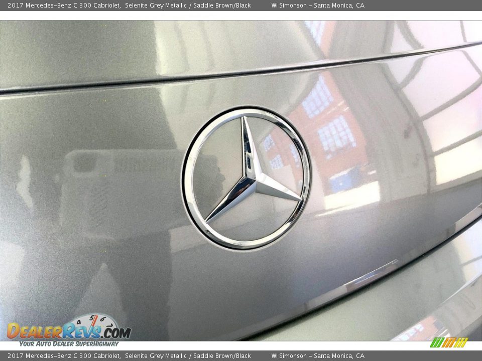 2017 Mercedes-Benz C 300 Cabriolet Selenite Grey Metallic / Saddle Brown/Black Photo #7