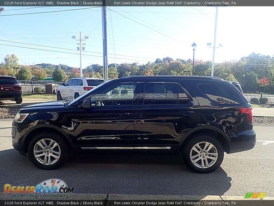 2018 Ford Explorer XLT 4WD Shadow Black / Ebony Black Photo #6