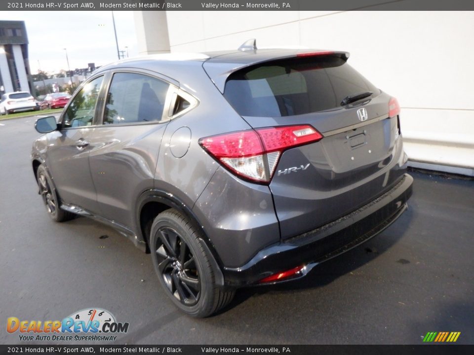 2021 Honda HR-V Sport AWD Modern Steel Metallic / Black Photo #7