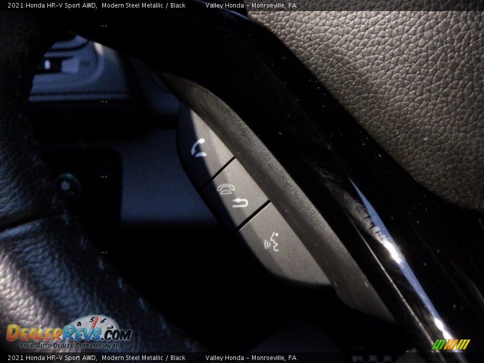 2021 Honda HR-V Sport AWD Modern Steel Metallic / Black Photo #21