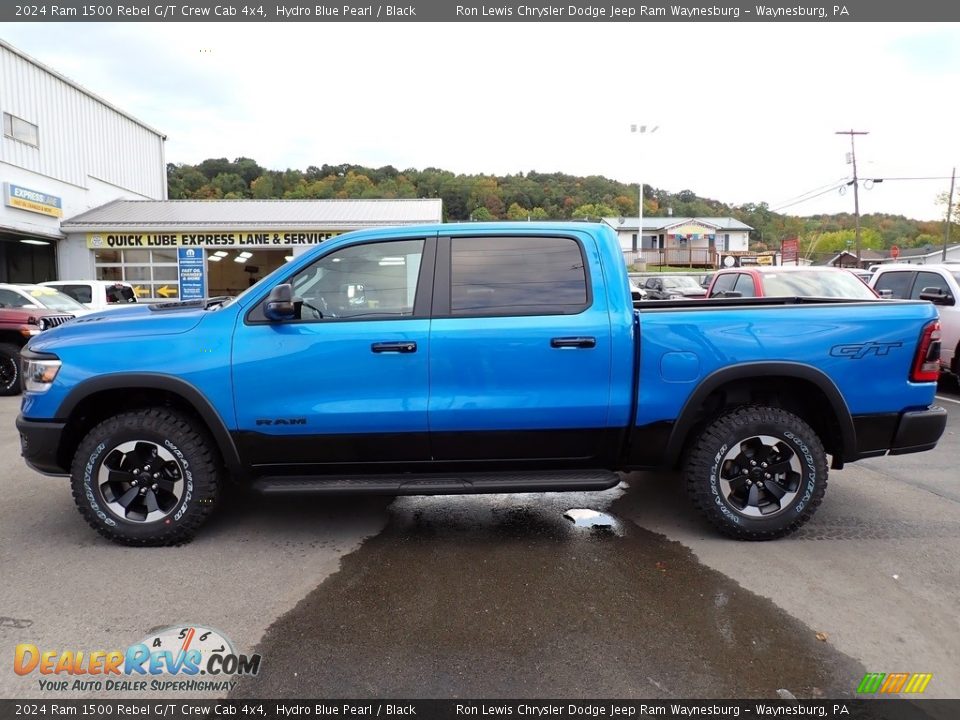 Hydro Blue Pearl 2024 Ram 1500 Rebel G/T Crew Cab 4x4 Photo #2