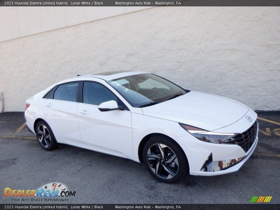 2023 Hyundai Elantra Limited Hybrid Lunar White / Black Photo #1