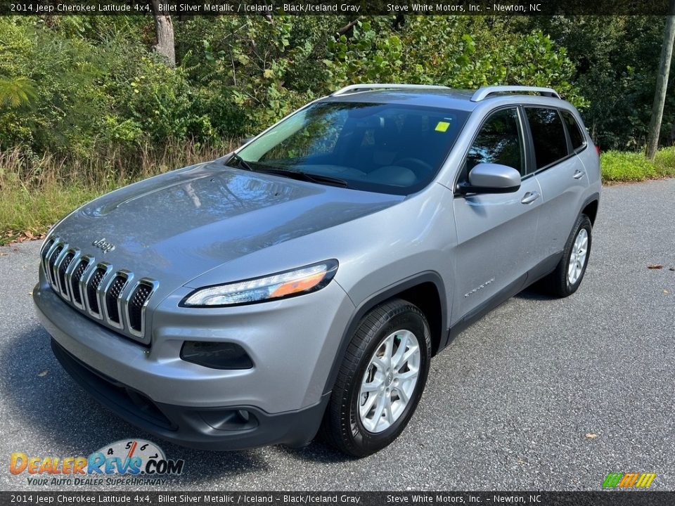 2014 Jeep Cherokee Latitude 4x4 Billet Silver Metallic / Iceland - Black/Iceland Gray Photo #2