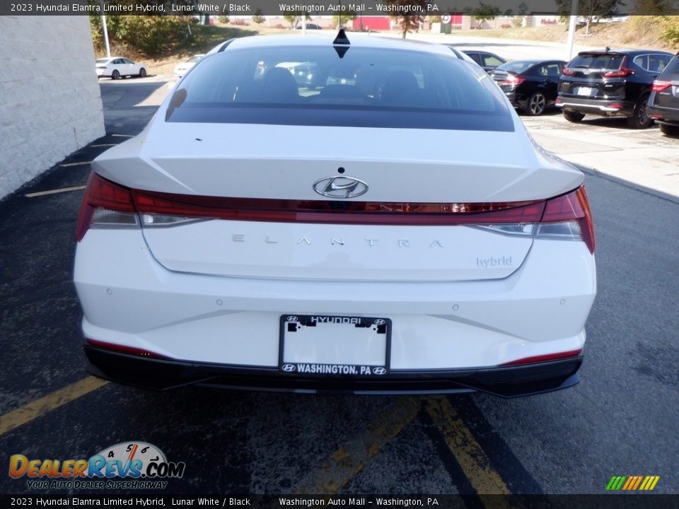 2023 Hyundai Elantra Limited Hybrid Lunar White / Black Photo #7