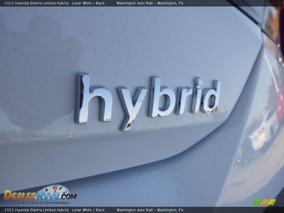 2023 Hyundai Elantra Limited Hybrid Lunar White / Black Photo #8