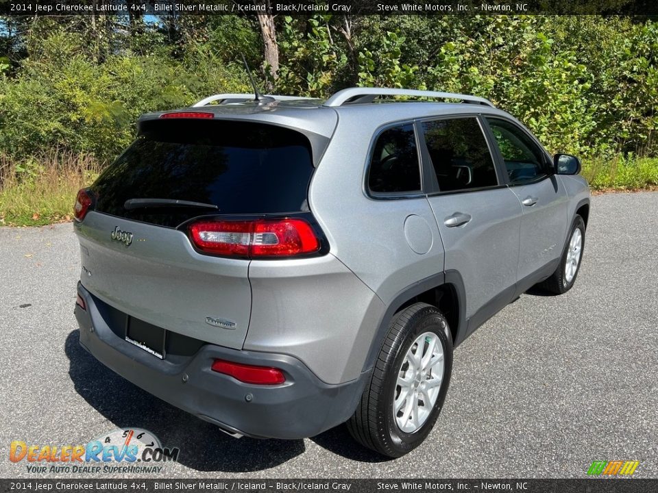 2014 Jeep Cherokee Latitude 4x4 Billet Silver Metallic / Iceland - Black/Iceland Gray Photo #6