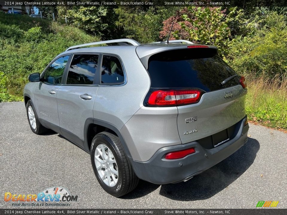 2014 Jeep Cherokee Latitude 4x4 Billet Silver Metallic / Iceland - Black/Iceland Gray Photo #8