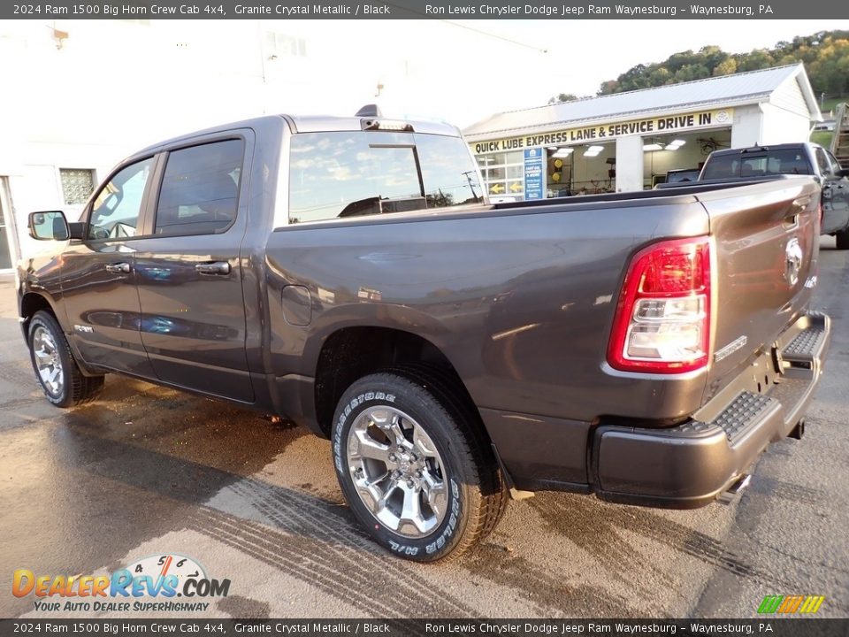 2024 Ram 1500 Big Horn Crew Cab 4x4 Granite Crystal Metallic / Black Photo #3