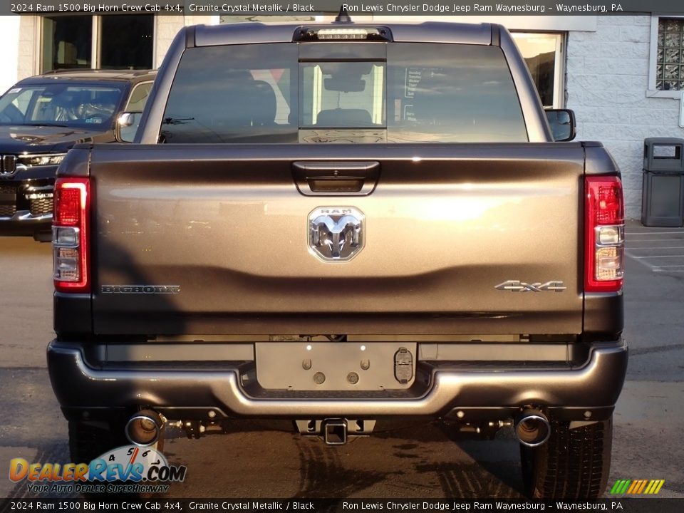 2024 Ram 1500 Big Horn Crew Cab 4x4 Granite Crystal Metallic / Black Photo #4