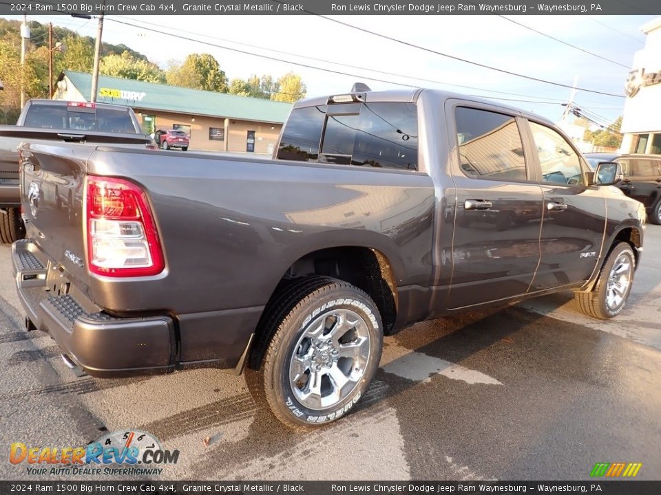 2024 Ram 1500 Big Horn Crew Cab 4x4 Granite Crystal Metallic / Black Photo #6