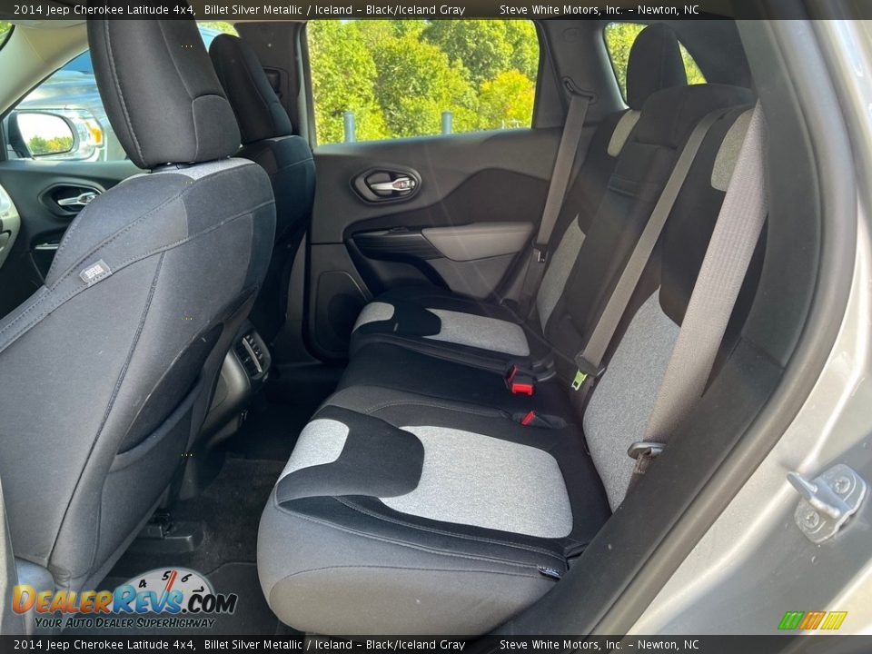 Rear Seat of 2014 Jeep Cherokee Latitude 4x4 Photo #13