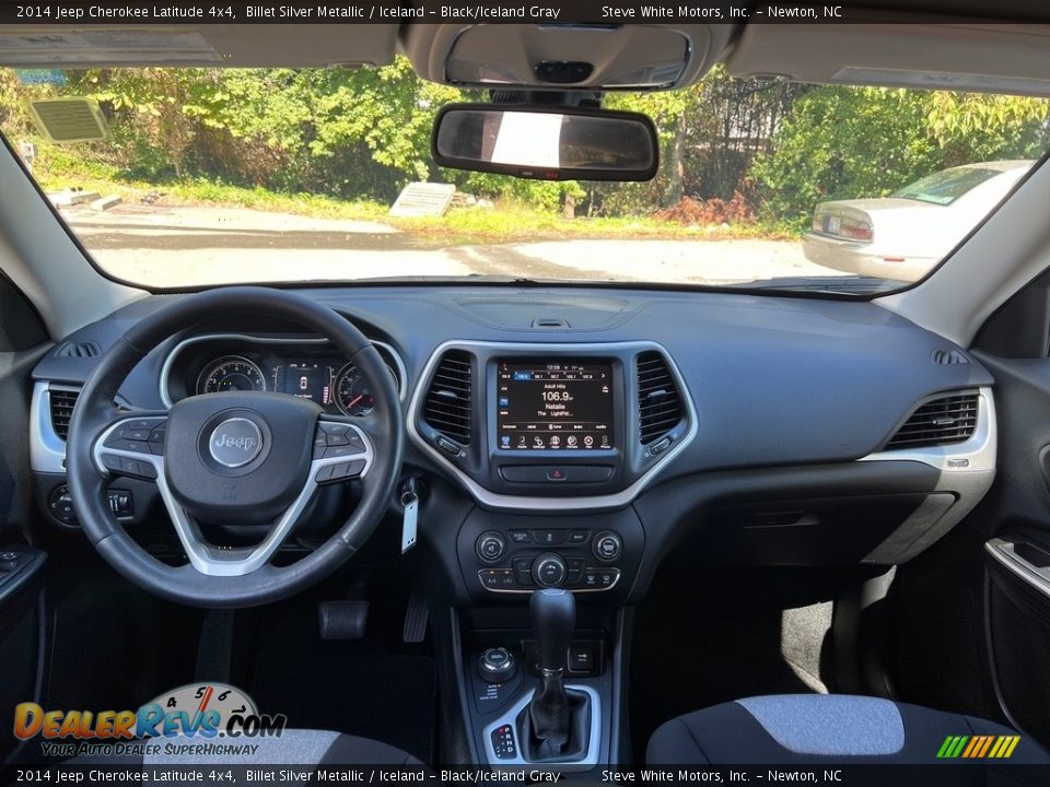 Iceland - Black/Iceland Gray Interior - 2014 Jeep Cherokee Latitude 4x4 Photo #14