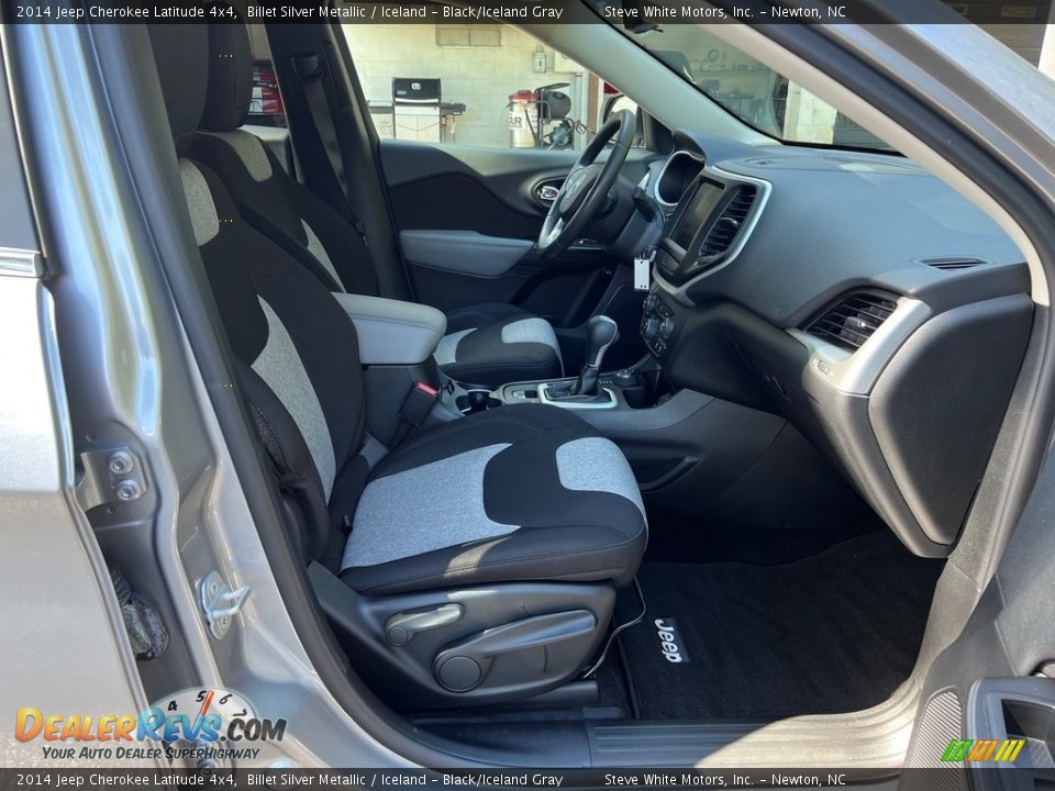 Iceland - Black/Iceland Gray Interior - 2014 Jeep Cherokee Latitude 4x4 Photo #17