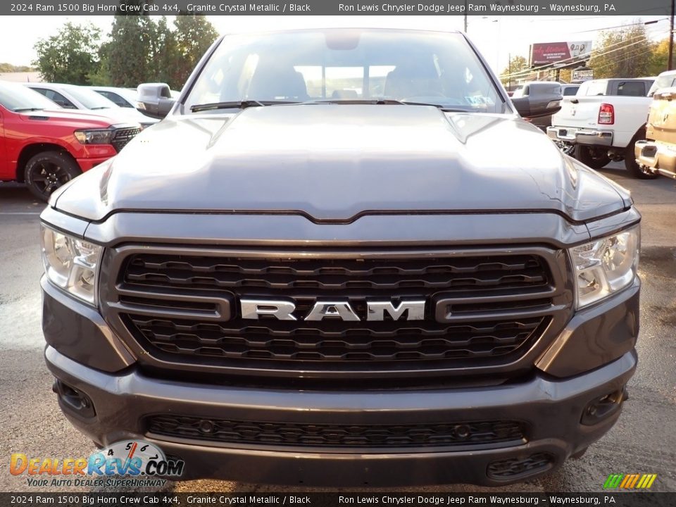 2024 Ram 1500 Big Horn Crew Cab 4x4 Granite Crystal Metallic / Black Photo #9