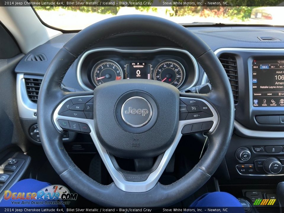 2014 Jeep Cherokee Latitude 4x4 Steering Wheel Photo #19