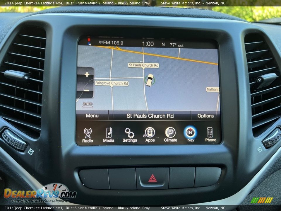 Navigation of 2014 Jeep Cherokee Latitude 4x4 Photo #24
